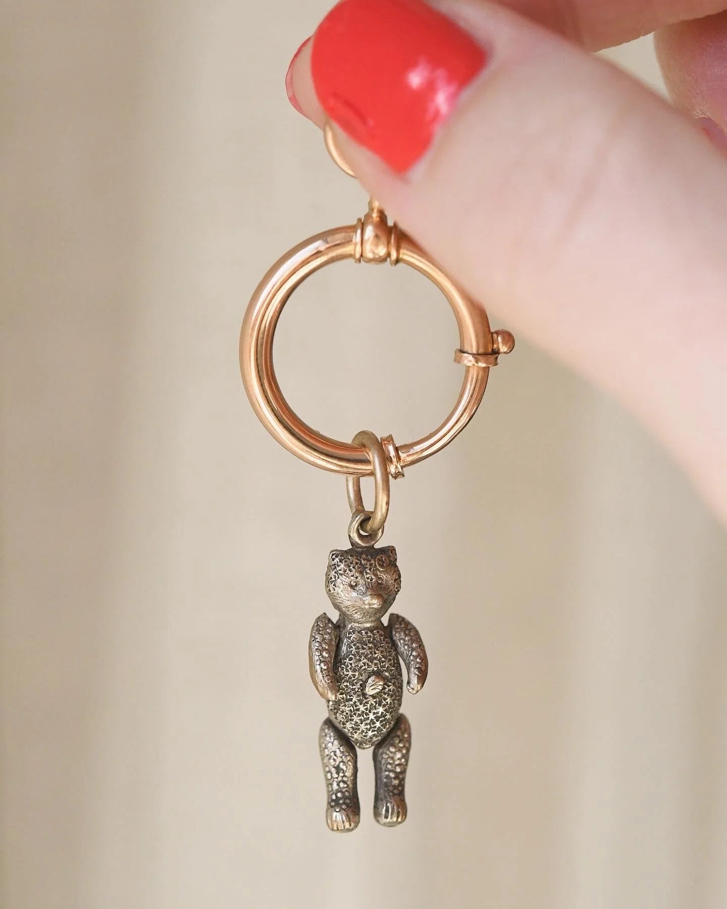 Rare Victorian Bolt Clasp 18K Gold 1874