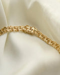 Chunky Bismarck Chain 16.5 Inches 14K Gold 1960s