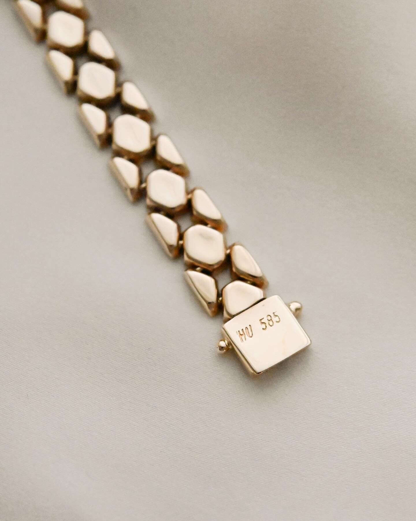 The Always Will Get Complimented Bracelet 14K Gold Danish Vintage 1970