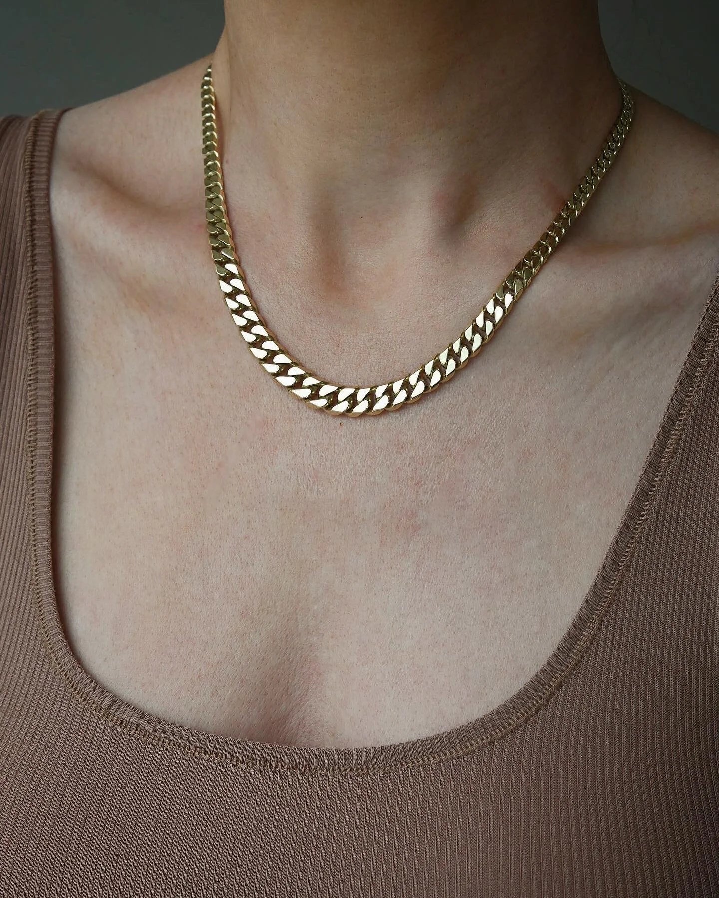 Ultimate Dream Curb Link Necklace 61 grams 14K Gold 1970