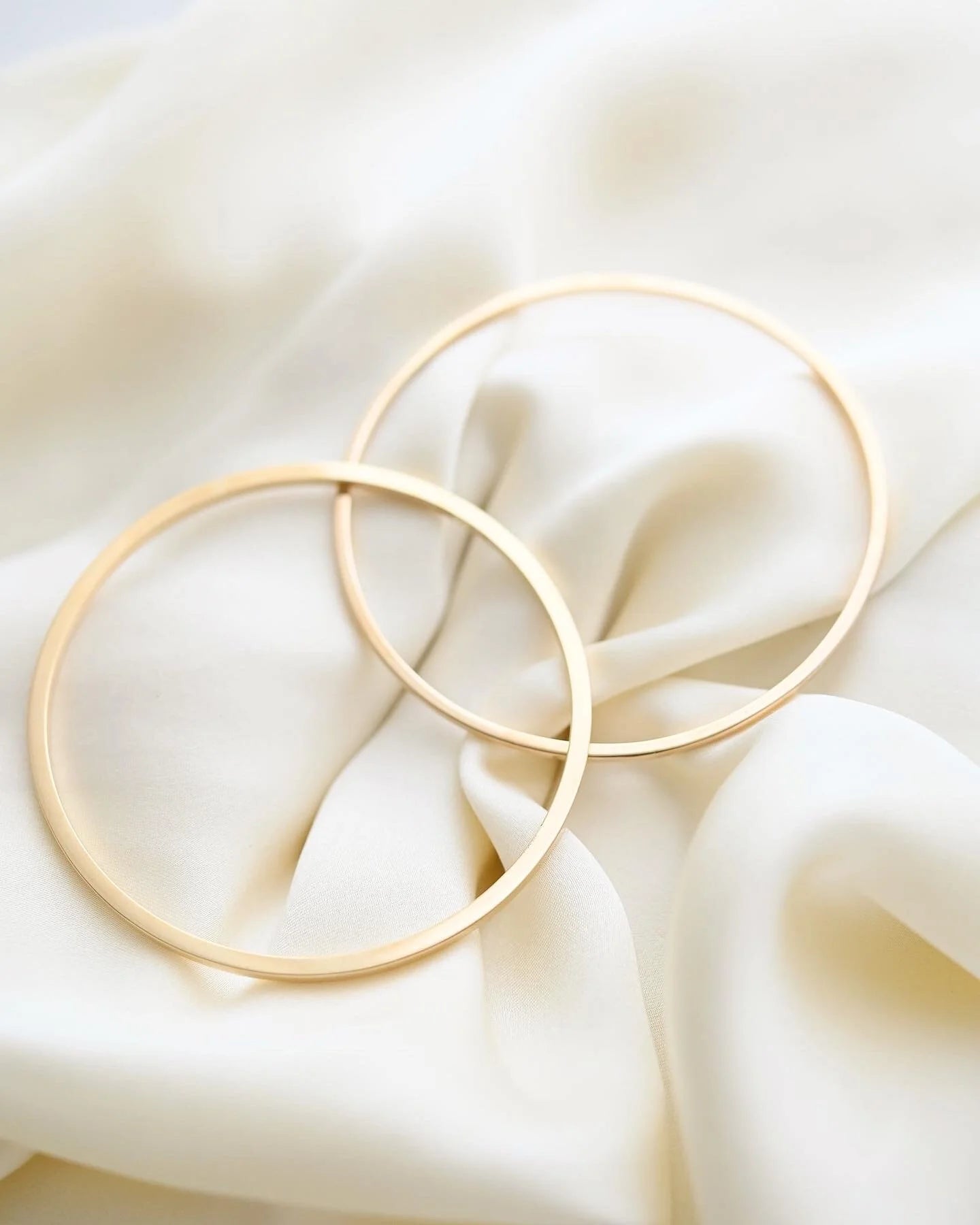 Selling Seperately! Timeless, Perfect Danish Vintage Bangles 14K Gold 1960s
