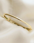 Stunning Carré Cut Emerald x Diamond Vintage Bangle 14K Gold