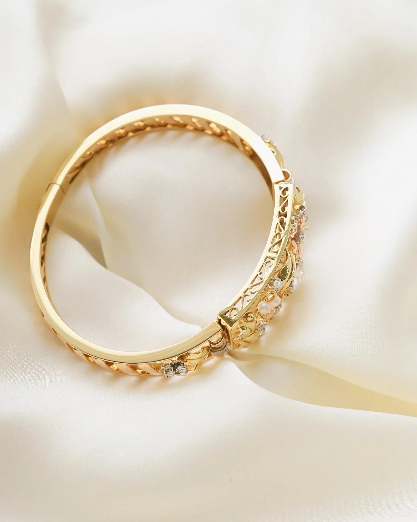 Once in A Lifetime Antique Belle Epoque Diamond Bracelet 18K Gold 1910s