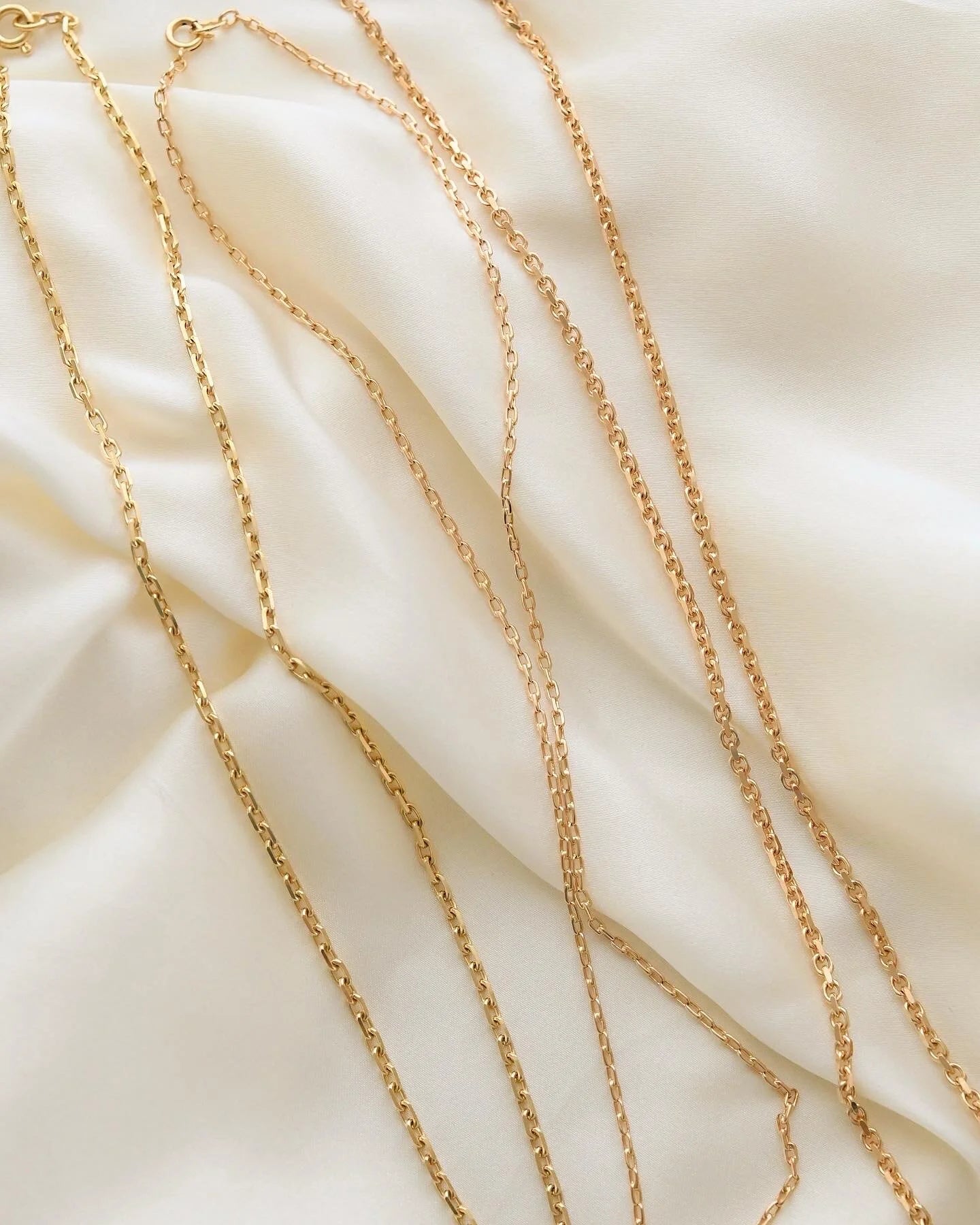 Italian Vintage Biker Chain 18K Rose Gold