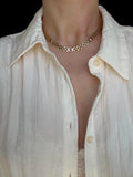 Fierce Vintage Panther Link Choker 15.5 Inches 14K Gold