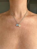 OMJ FINE JEWELRY The Cotton Candy Charms Heart Edition Natural Untreated Topaz and Tourmaline  18K Gold