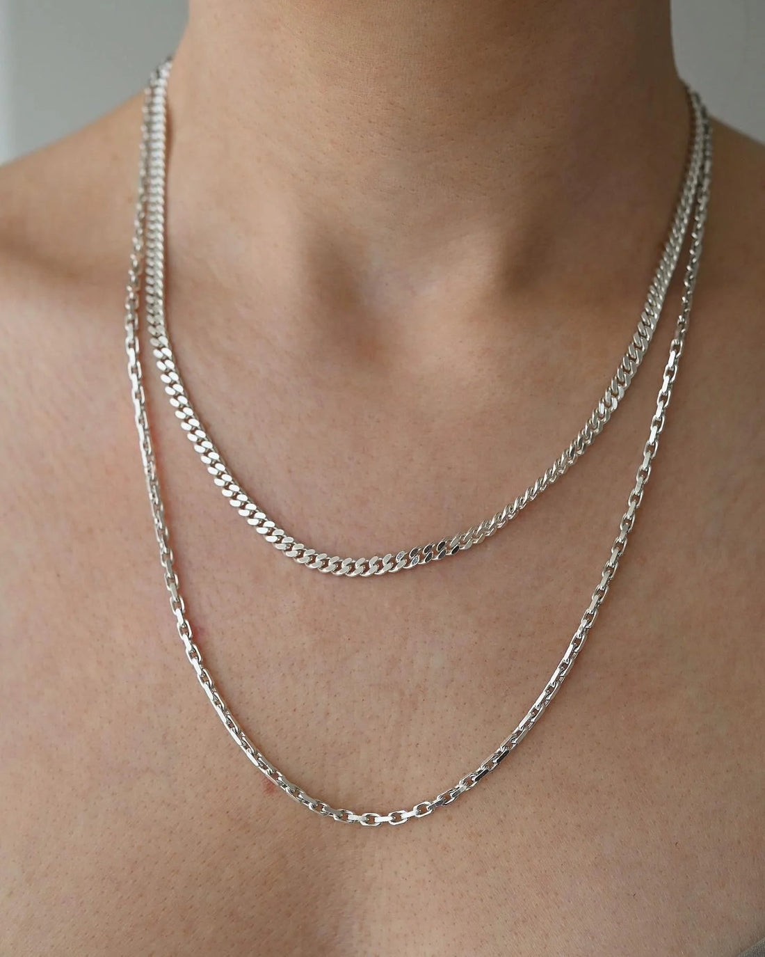 Danish Radiant Vintage Sterling Silver Curb Chain