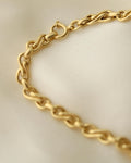 Special Vintage Infinity Link Chain 18K Gold 1980