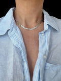 Braided Italian Vintage Necklace Silver