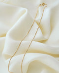 A Classic Dainty Vintage Box Chain 14K Gold