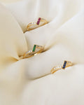 Diamond x Ruby x Sapphire x Emerald Harem Ring 18K Gold