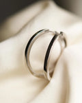 Cool, Classic White Gold Hoop Earrings 14K White Gold 1990a