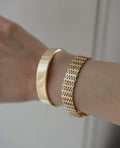 STUNNING Y Link Bracelet by Jens Poul Asby 14K Gold 1960
