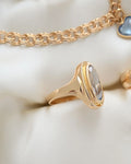The Blue Collection 18K Gold Bracelet & Rings