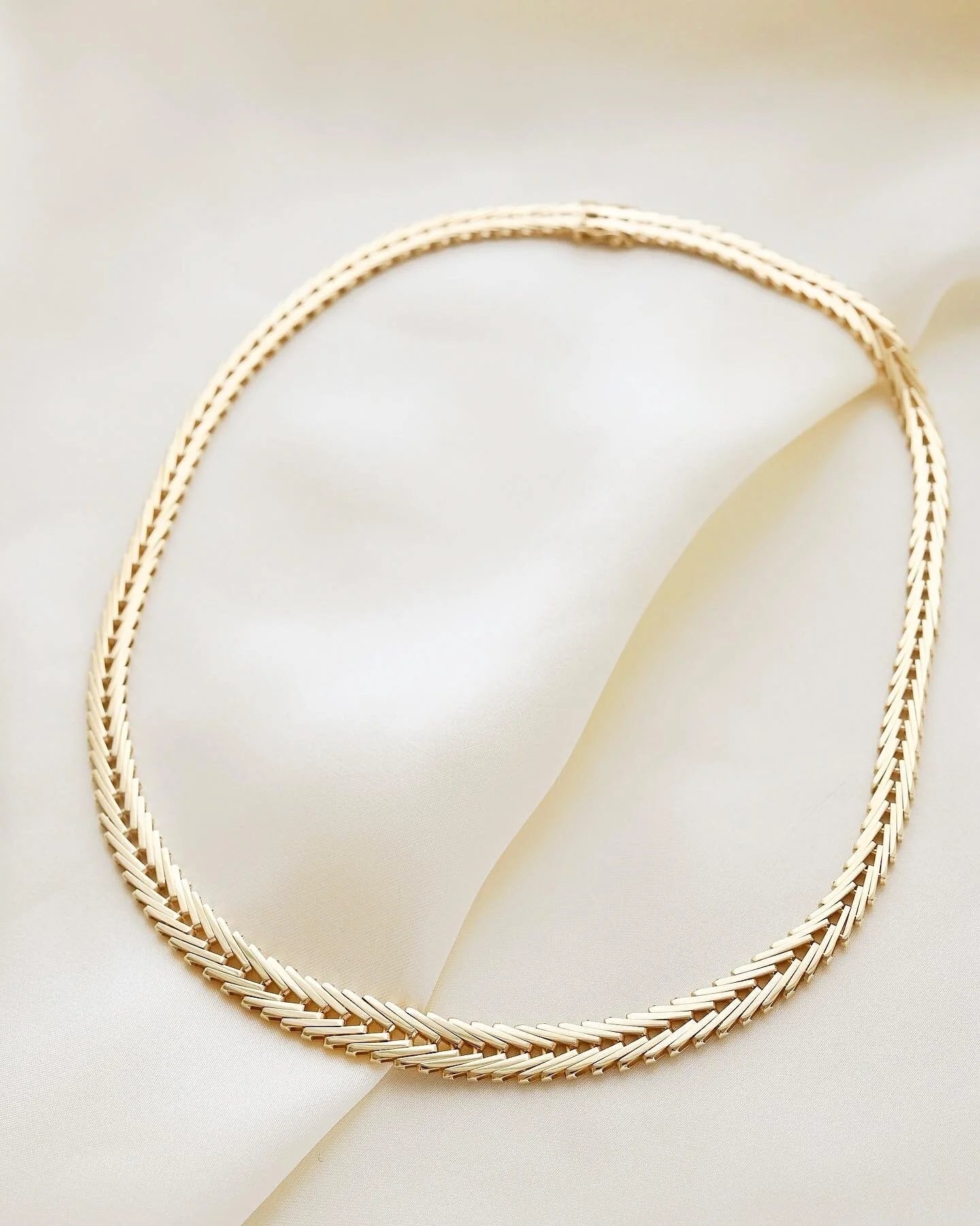Amazing Danish Vintage Necklace 14K Gold 1960s