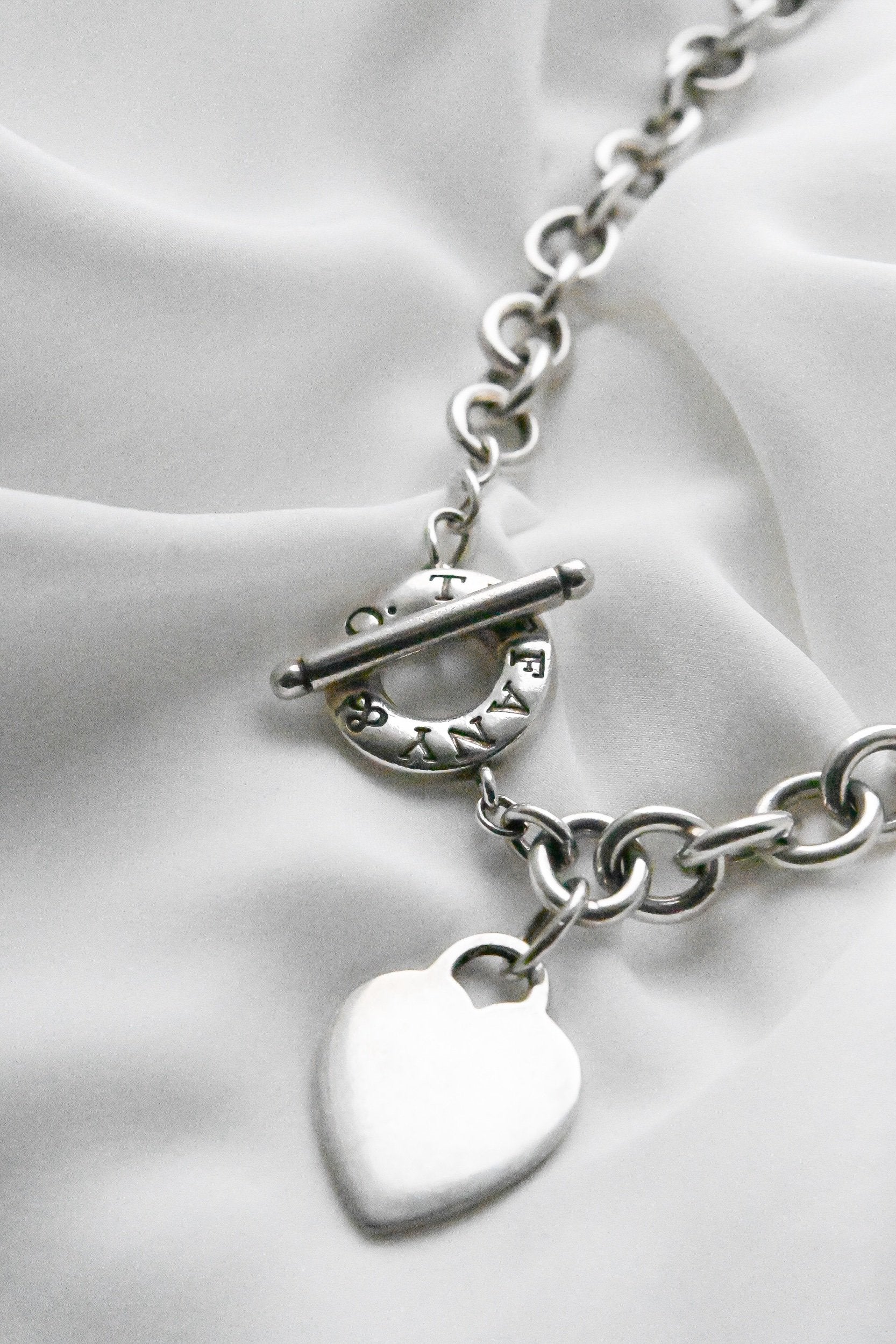 1990s Vintage Tiffany & Co. Heart Toggle “Legally Blonde” Necklace Sterling Silver