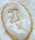 Amazing Flat Biker Link Bracelet 18K Gold Sweden 1948