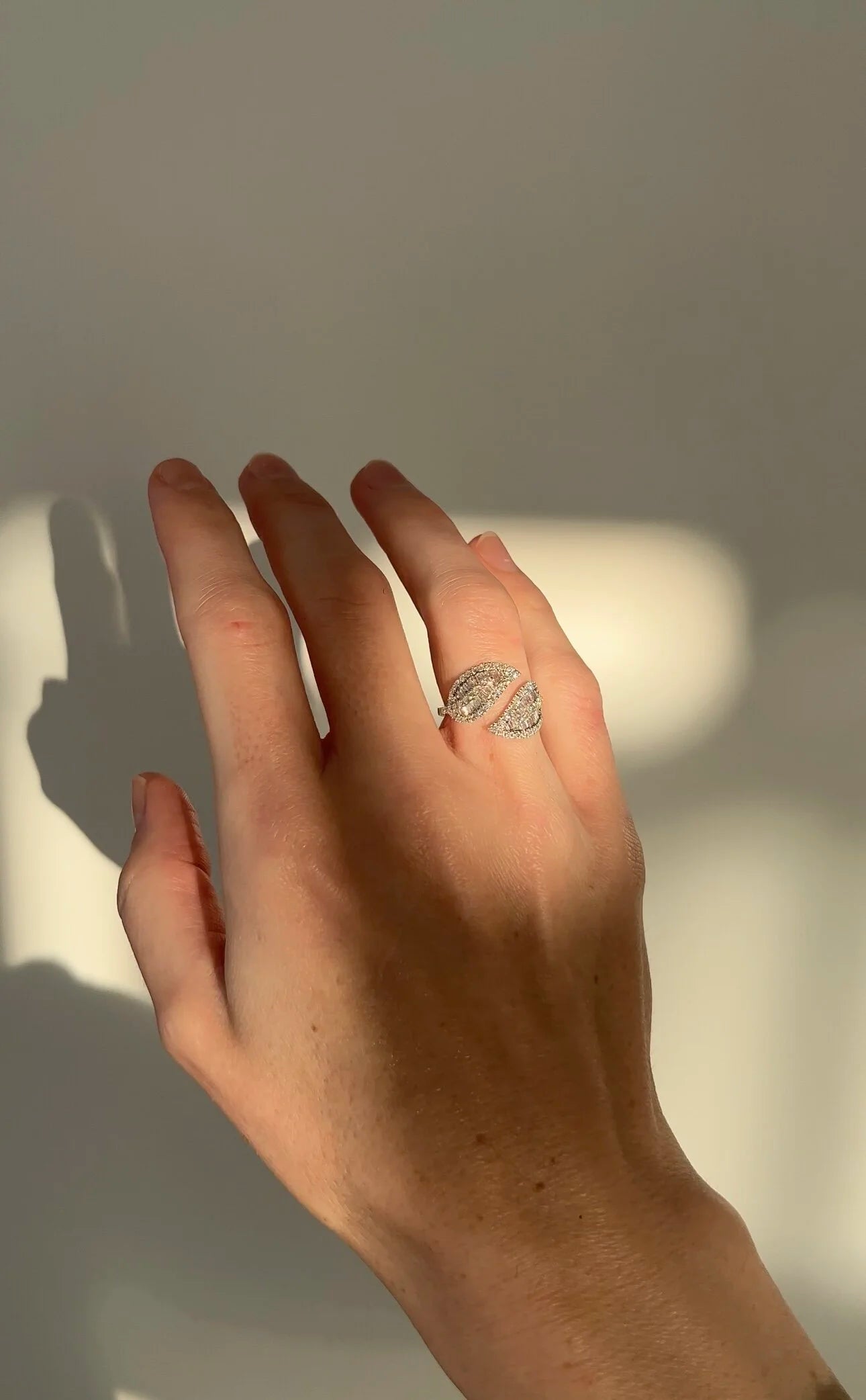 One of a Kind Diamond Dream Ring 18K White Gold