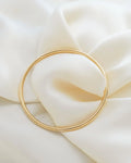 Third and last! SUPERB Danish Vintage Bangle Solid Through and Through 14K Gold