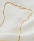 Classic Long 23 Inches 1980s Box Chain 18K Gold