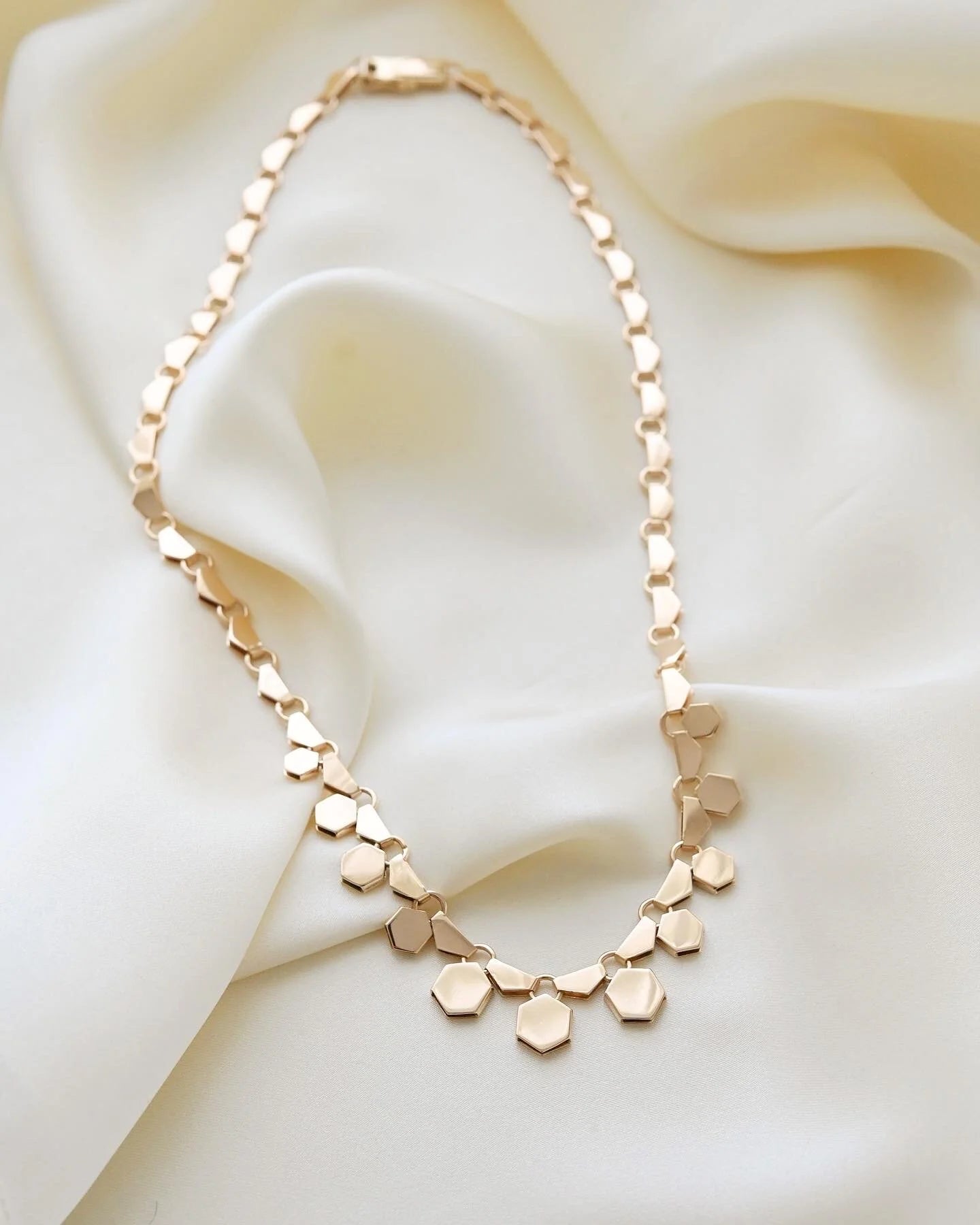 Amazing Mid Century Danish Vintage Necklace 14K 1960s