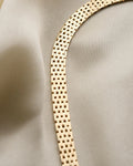 Sublime Heavy Brick Link Vintage Chain by Jens Tage Hansen 14K Gold 1960s