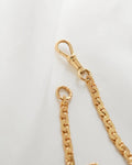 Special Antique Swedish Watch Chain Bracelet w Full Hallamarks 18K Gold 1885