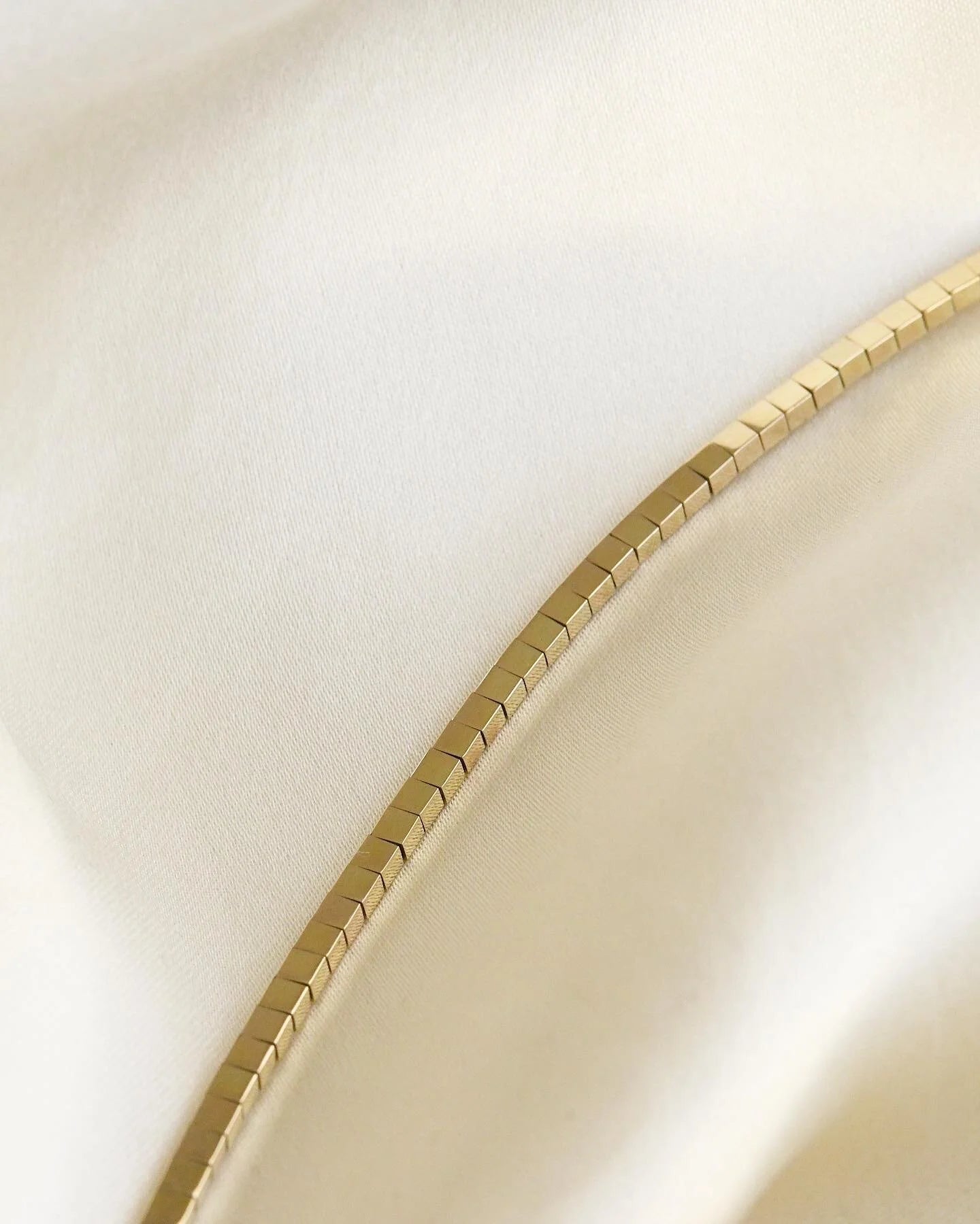 Gorgeous Vintage Disco Ball Chain 14K Gold 1950s