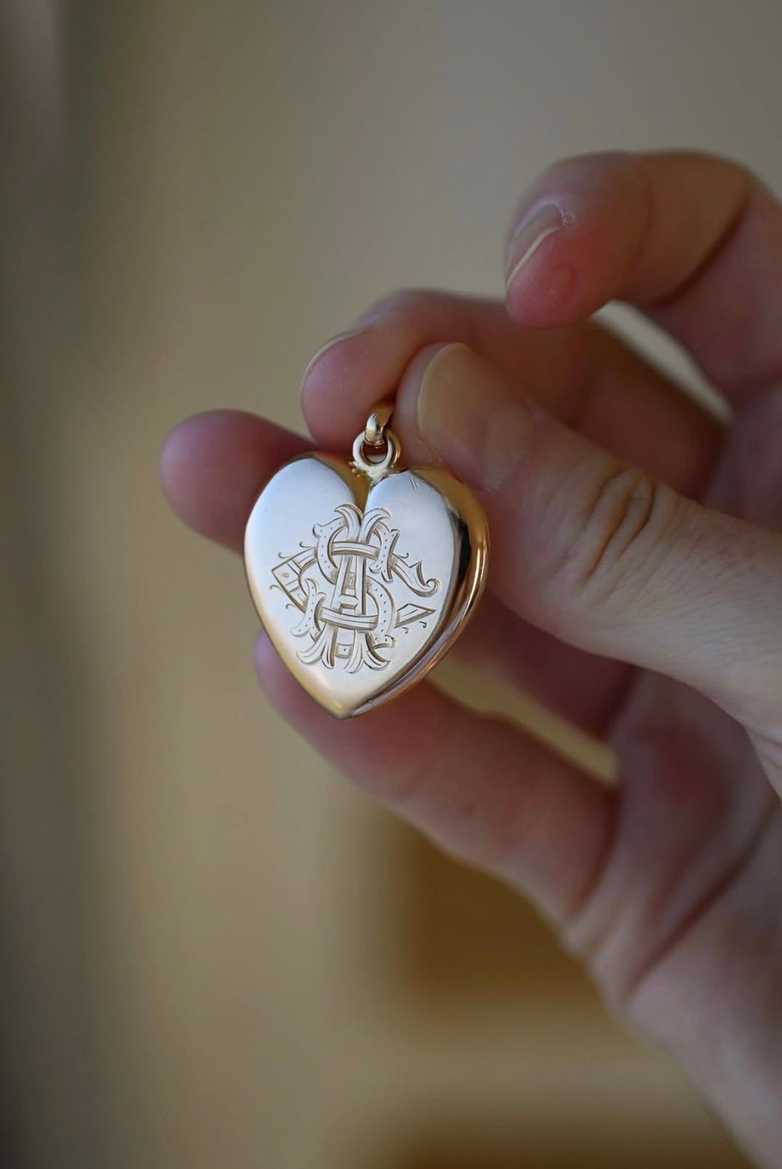 From My Personal Collection: The Perfect Rare Heart Locket Antique 14K Gold Sweden 1910s