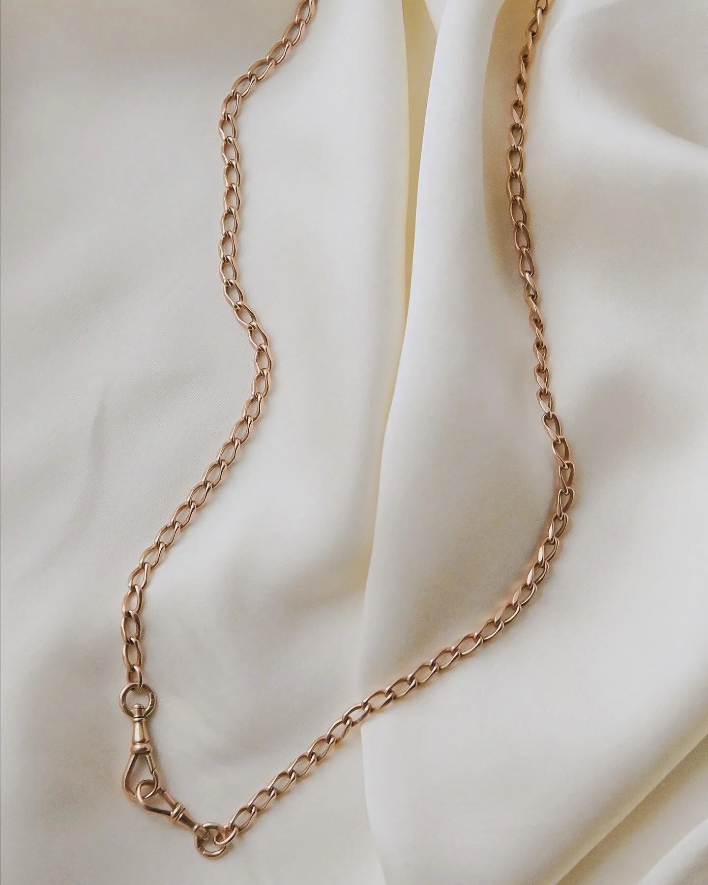 Rare Antique Watch Chain 14K ROSE GOLD