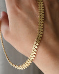Fancy Link Vintage Necklace 14K 1970s