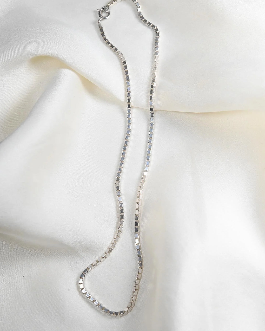 Chunky Vintage Box Link Chain Sterling Silver 1980s