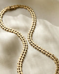 Vintage Fancy Link Chain 14K Gold 1960s