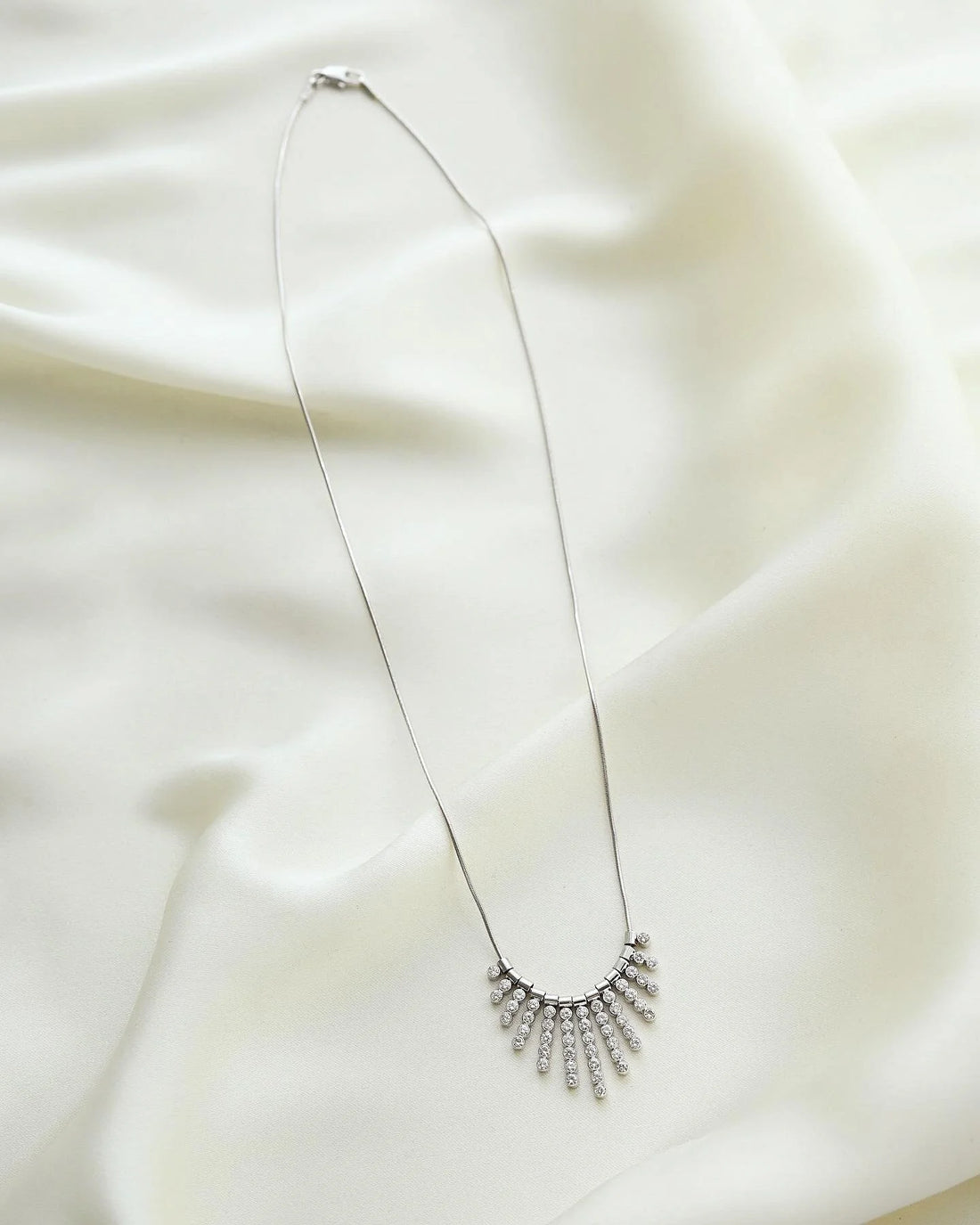Gorg Italian Vintage Diamond Necklace 14K Gold