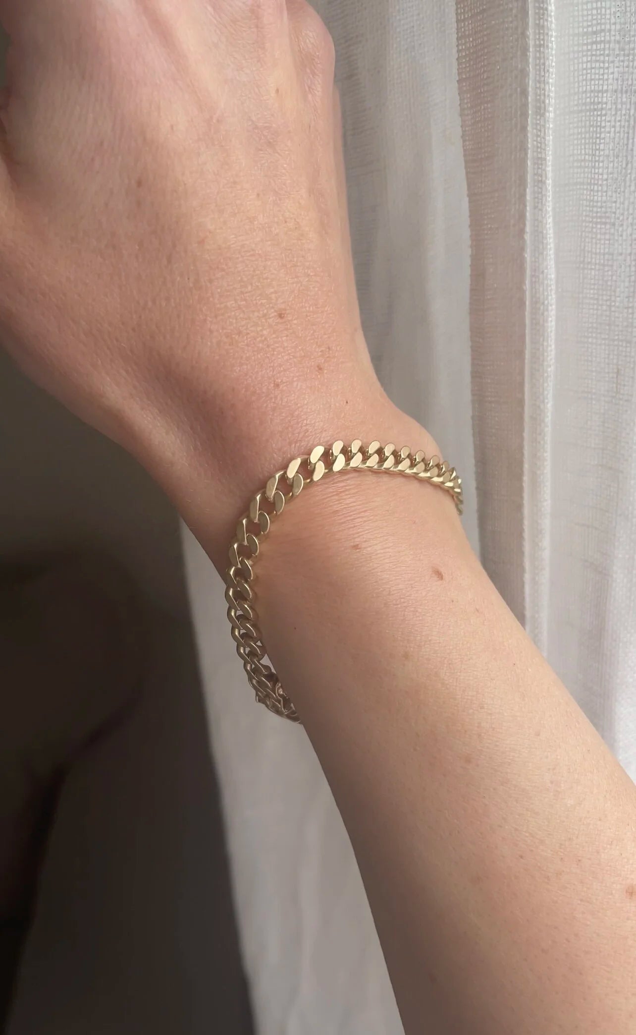 Substantial Danish Curb Link 14K Gold 20 Grams
