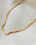 Super Substantial Long Vintage Box Chain 18K Gold 1970