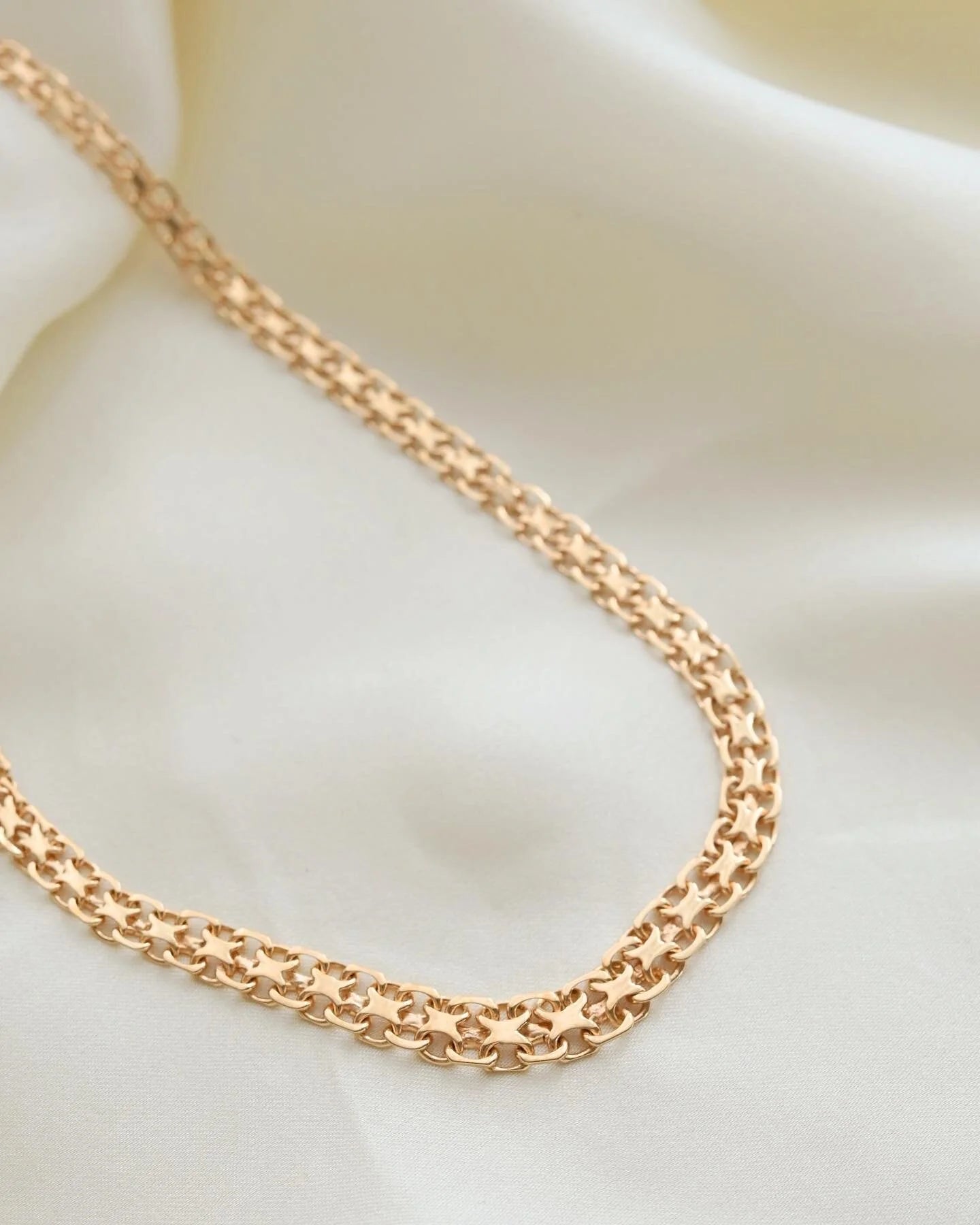 Beautiful Vintage Chain By BE Franzen 18K Gold 1960