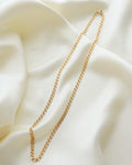 Irresistible Swedish Baby Brick Link Necklace by Ceson 18K Gold
