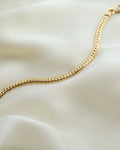 Vintage Curb Link Bracelets One in Silver and One in 18K Gold