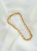 Rare 18K Solid Through and Through Anchor Link Bracelet Sweden 1970s