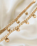 7.75 Inches Sea Shell Pearl Charm Bracelet Vintage 18K Gold 1964 Sweden