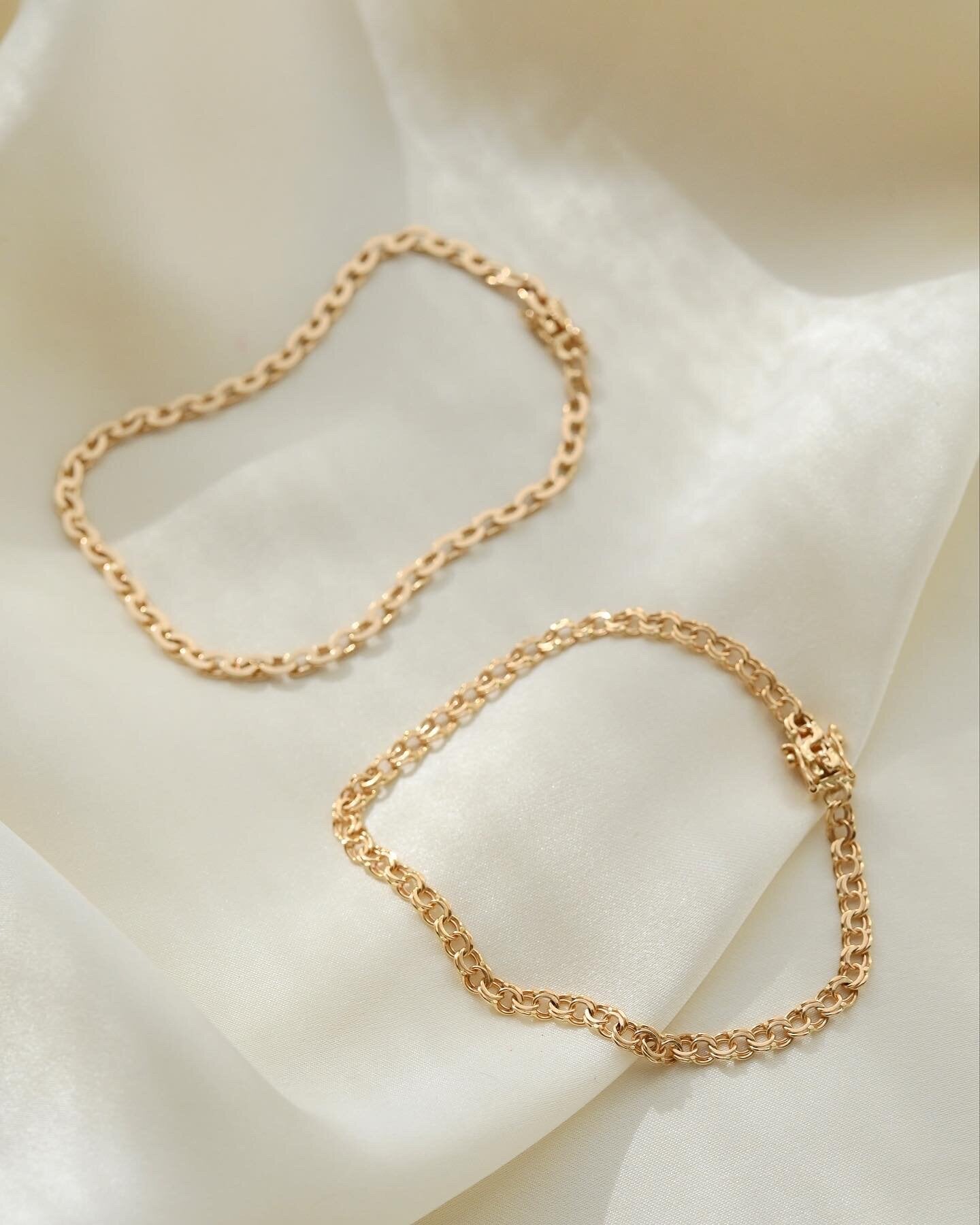 Swedish Virola Link Bracelet 18K Gold 1958