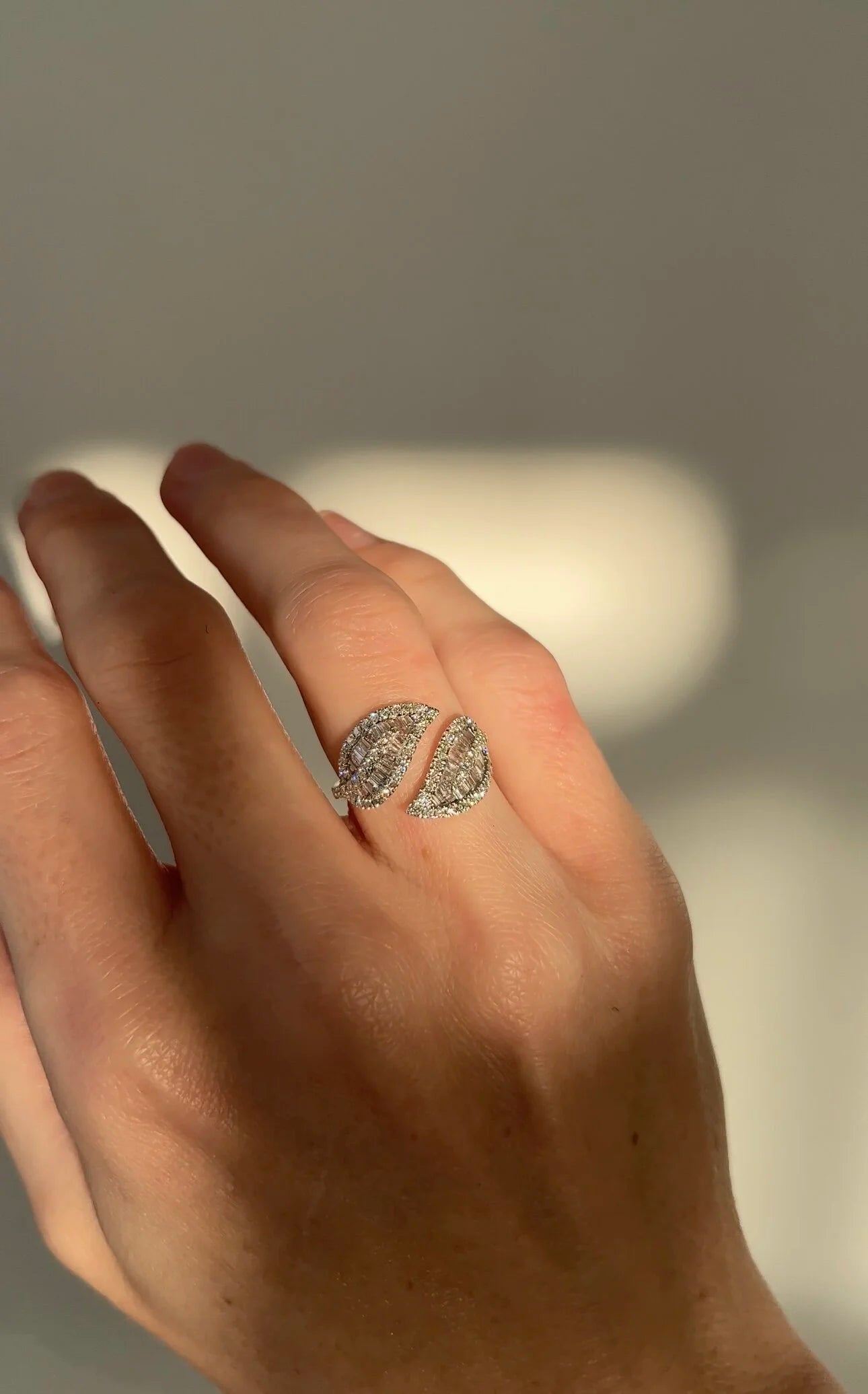 One of a Kind Diamond Dream Ring 18K White Gold