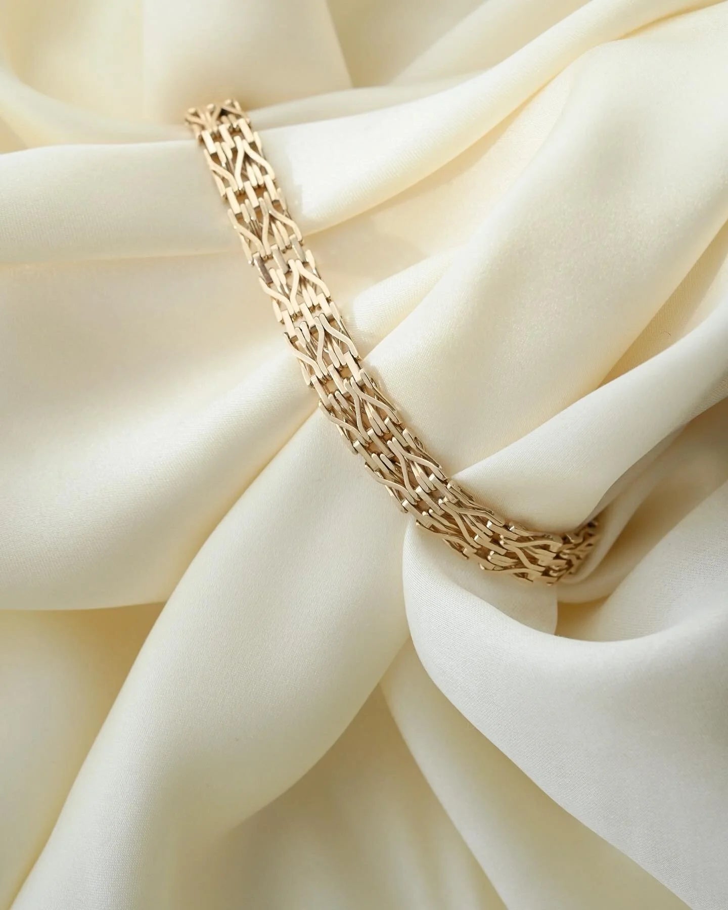 Gorg Danish Vintage Bracelet 14K Gold 1960s