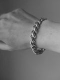 Fabulous Danish Vintage Twist Link Bracelet 14K Gold 1980s