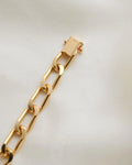 Sublime Faceted Vintage Curb Link Bracelet 18K Gold