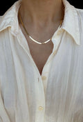 The Perfect Herringbone Vintage Necklace 14K Gold