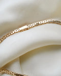 Gorg Danish Baby Brick Link Necklace 14K Gold 1970