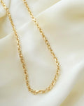 Sublime 17.15 inches Danish Vintage Anchor Chain 14K Gold
