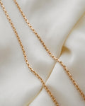 Radiant Sparkly Anchor Link Chain 14K Gold